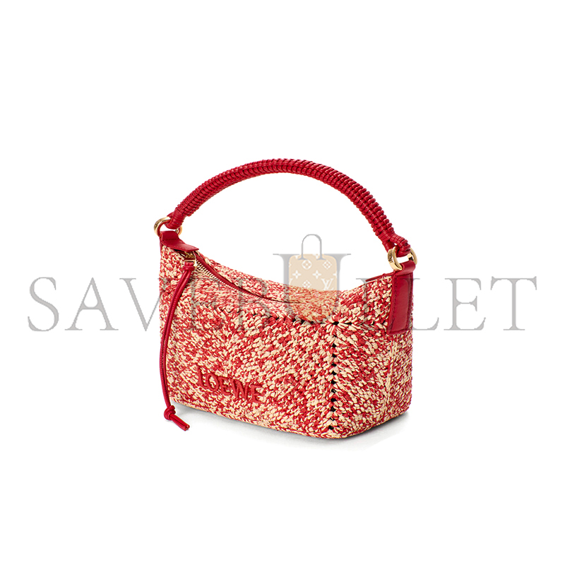 L0ew* CALA MINI BAG IN MELANGE RAFFIA A120HPLX16 (26*13*10cm)